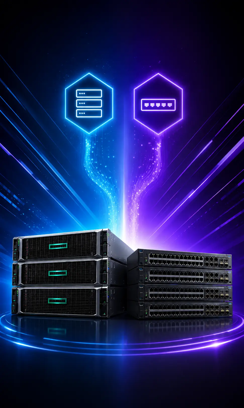 hpe servers and cisco switches home page offer banner